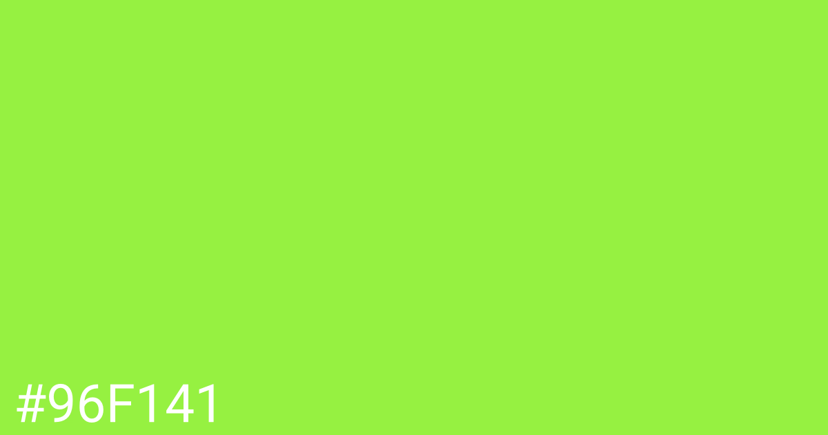 Hex color #96f141 graphic