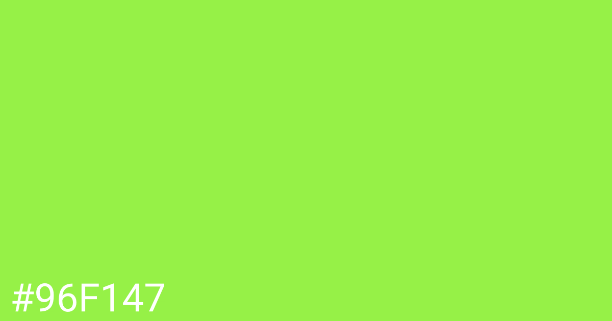 Hex color #96f147 graphic