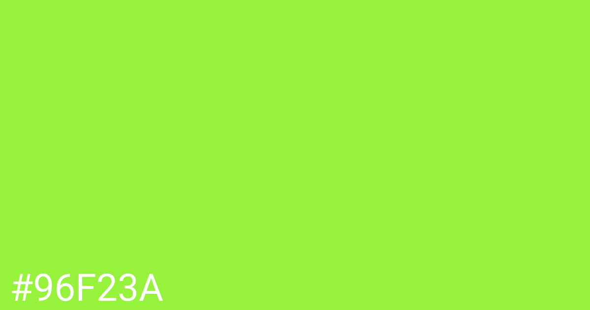 Hex color #96f23a graphic