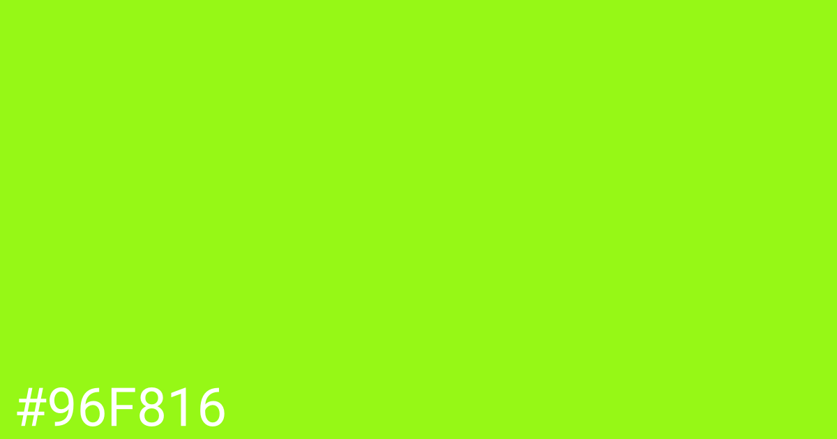 Hex color #96f816 graphic