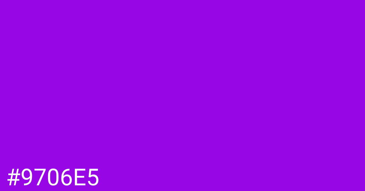 Hex color #9706e5 graphic