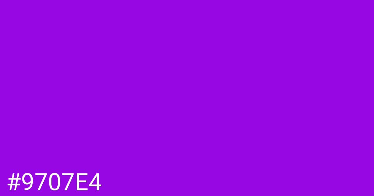 Hex color #9707e4 graphic