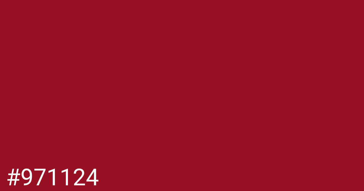 Hex color #971124 graphic