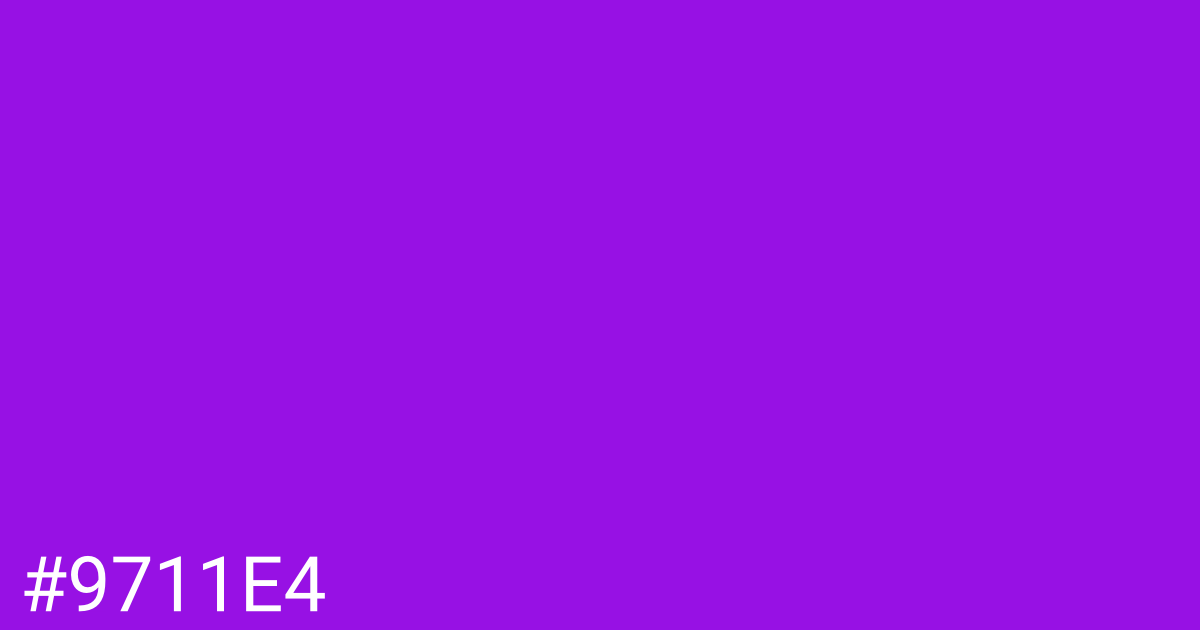 Hex color #9711e4 graphic