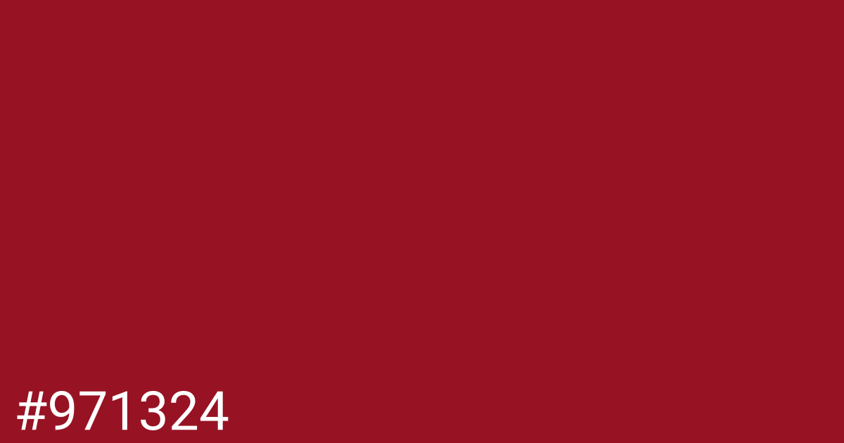 Hex color #971324 graphic