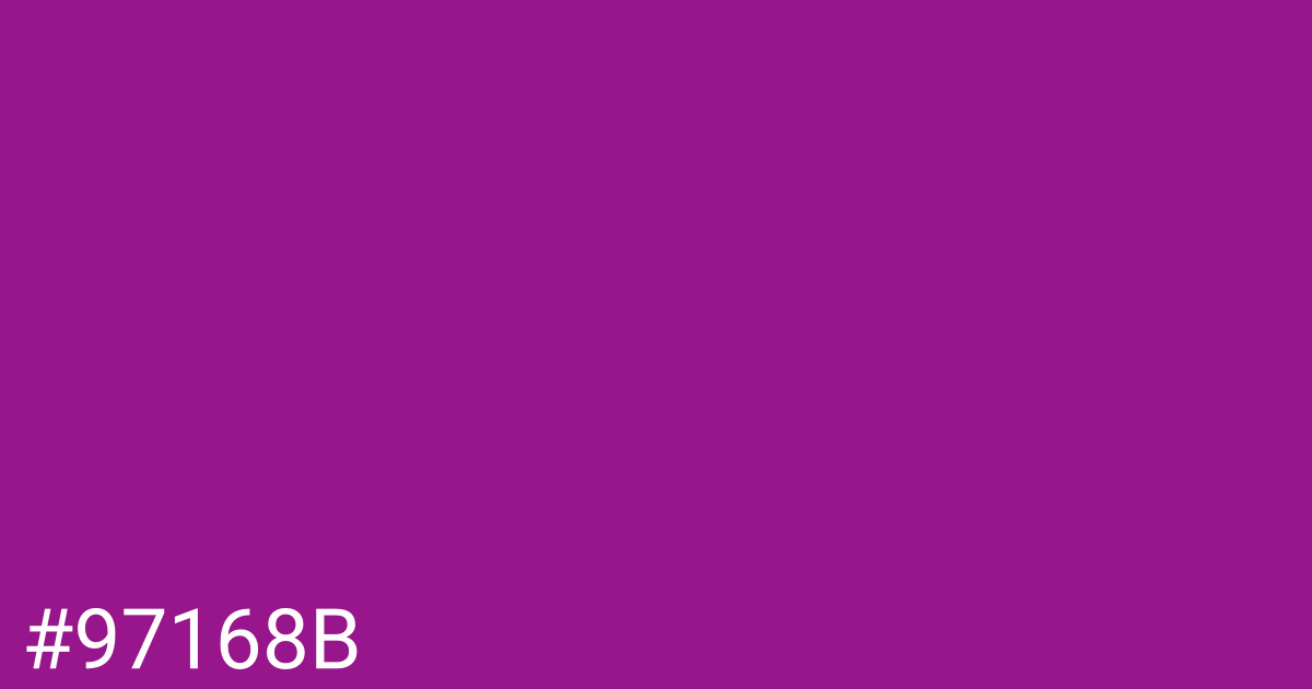 Hex color #97168b graphic