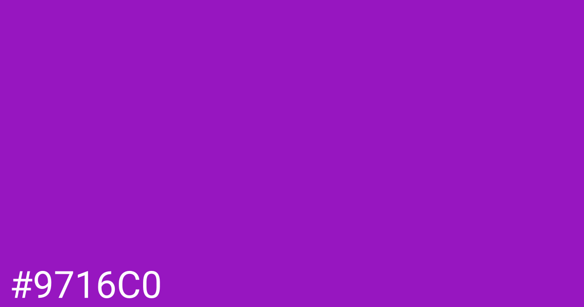 Hex color #9716c0 graphic