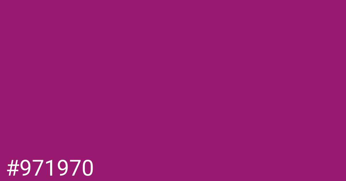 Hex color #971970 graphic