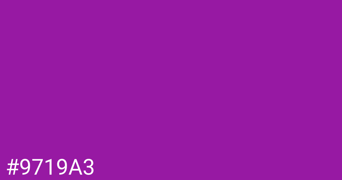 Hex color #9719a3 graphic