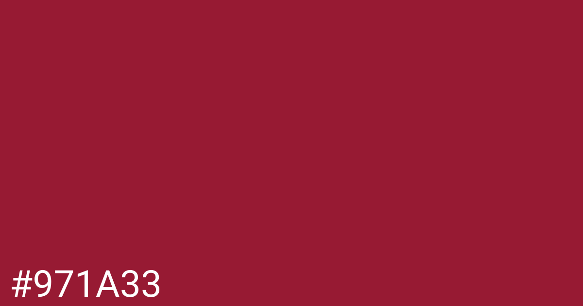 Hex color #971a33 graphic