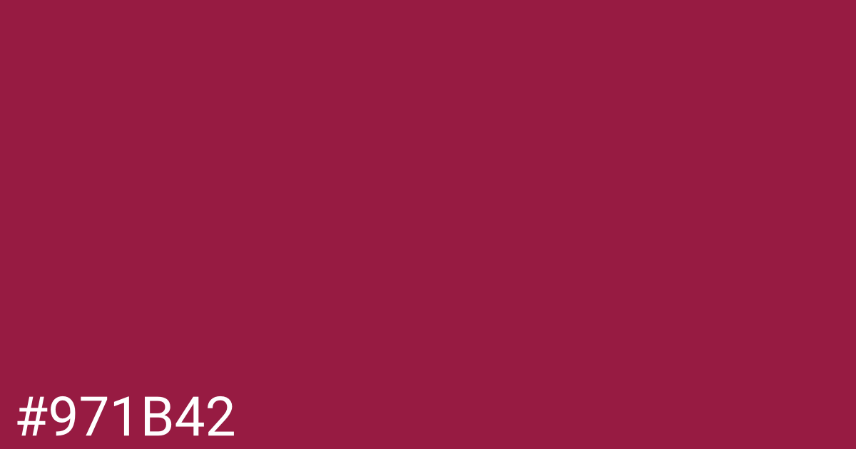 Hex color #971b42 graphic