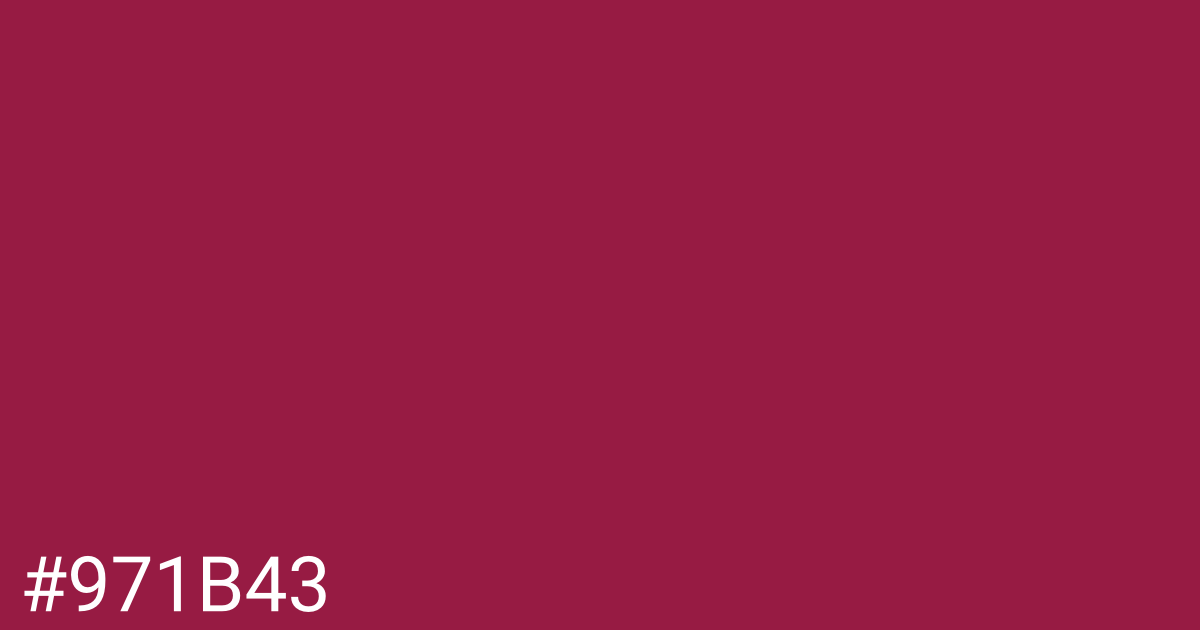 Hex color #971b43 graphic