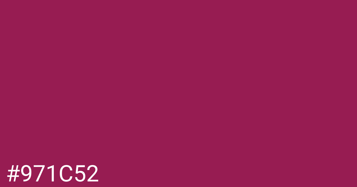 Hex color #971c52 graphic
