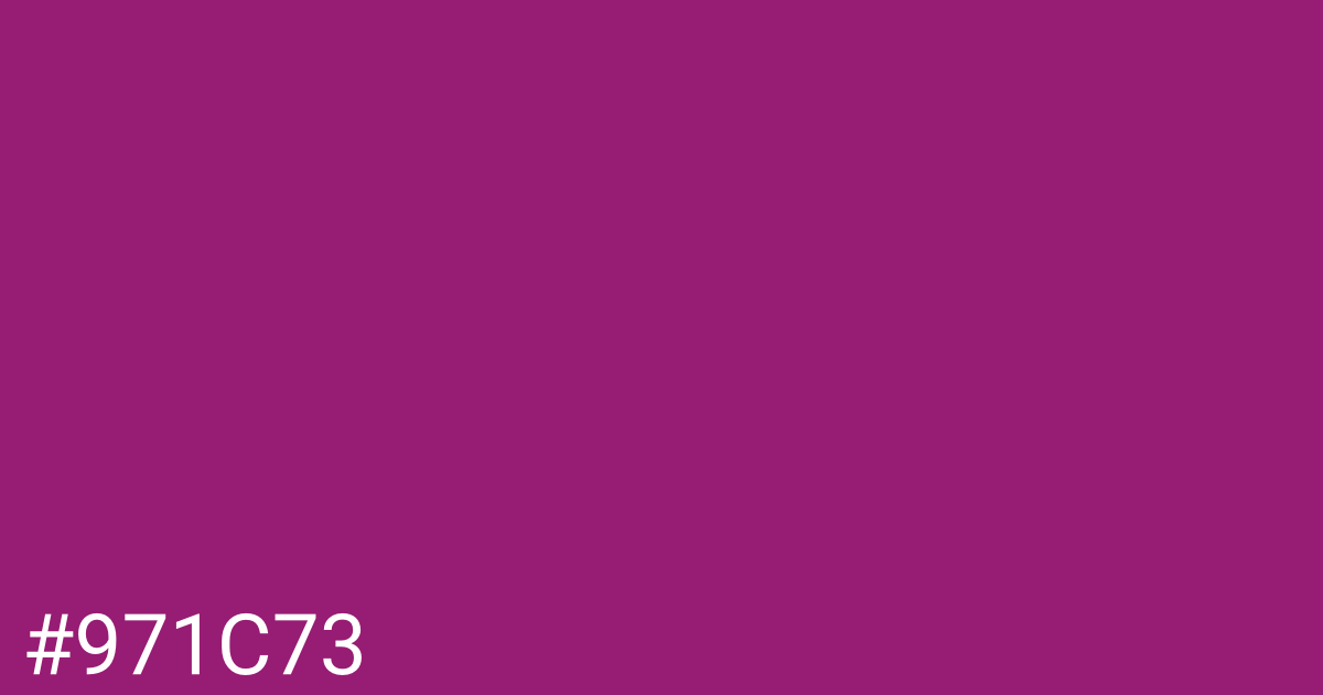 Hex color #971c73 graphic