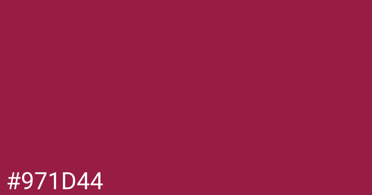 Hex color #971d44 graphic