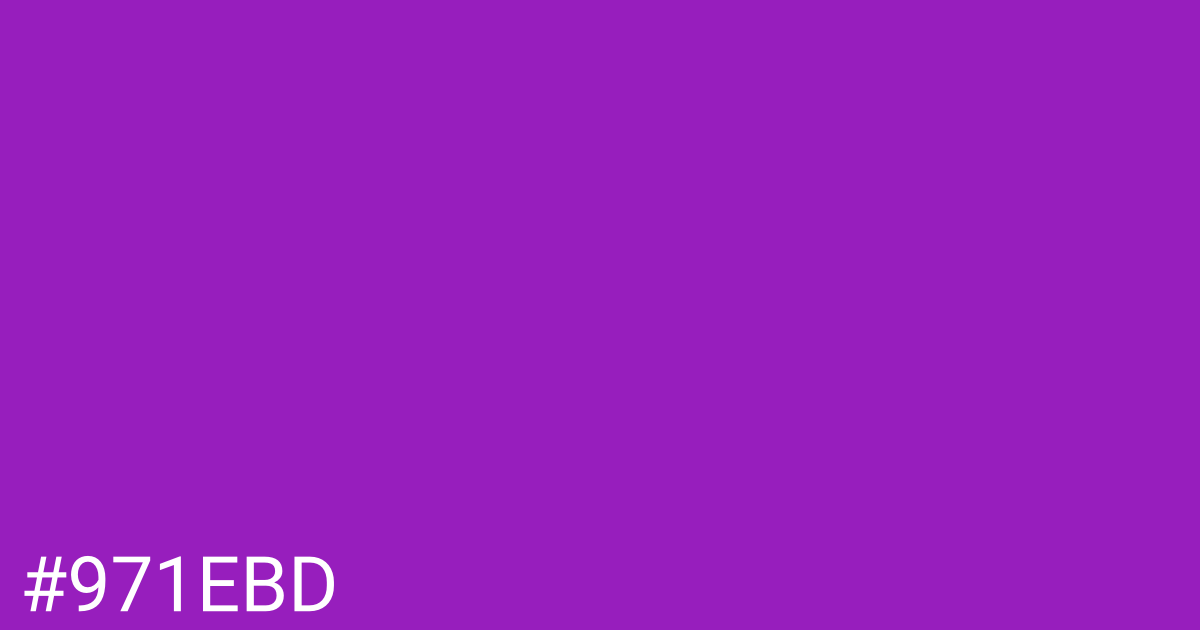 Hex color #971ebd graphic