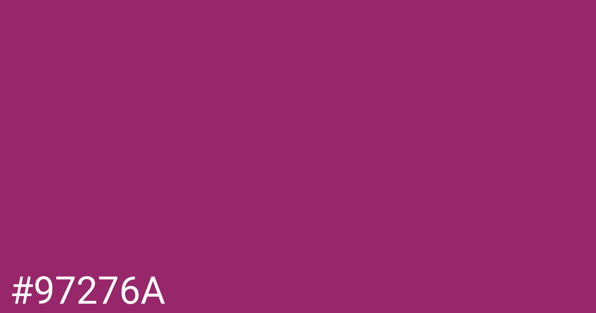 Hex color #97276a graphic