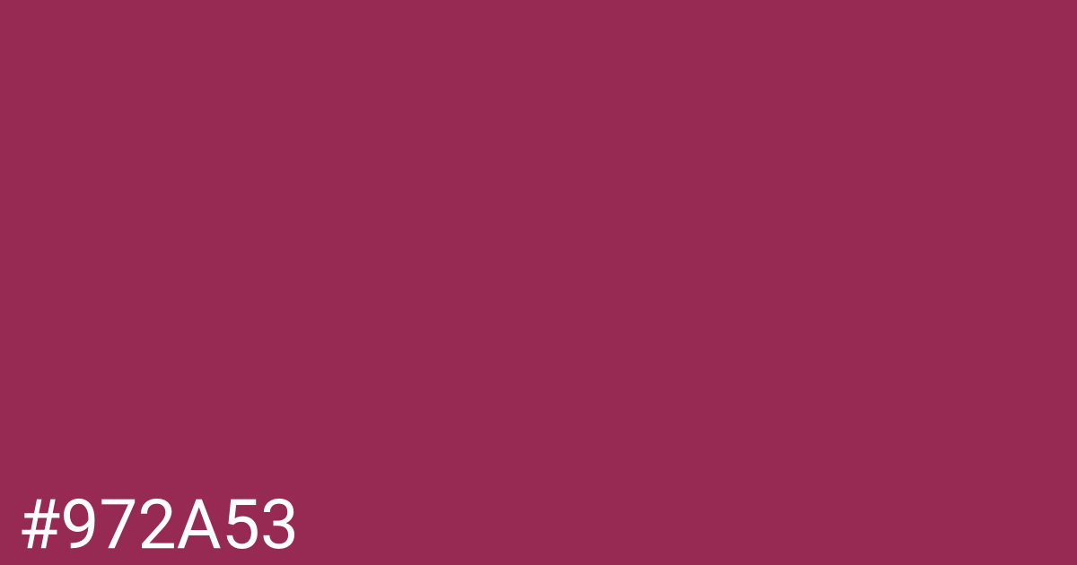 Hex color #972a53 graphic