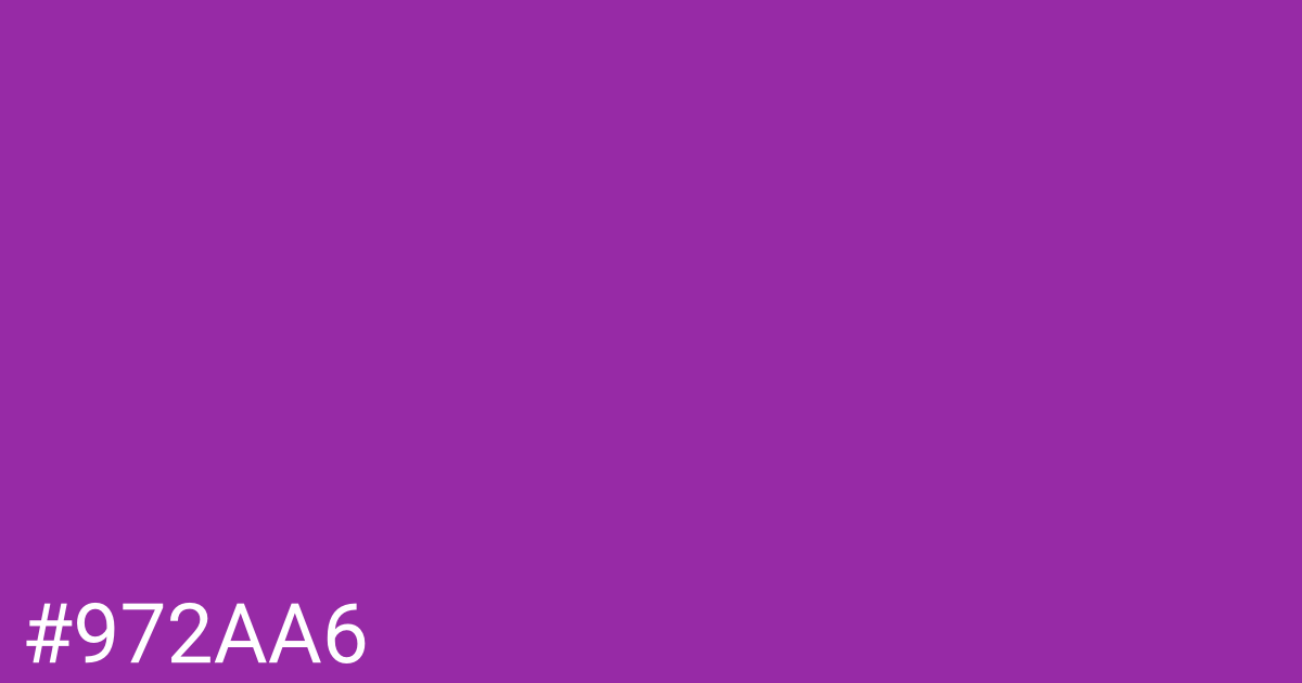 Hex color #972aa6 graphic