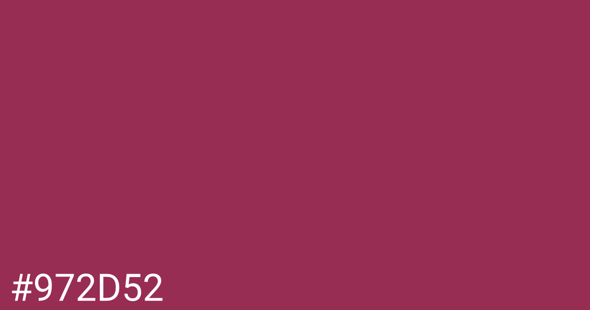 Hex color #972d52 graphic