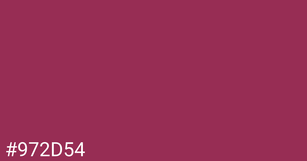 Hex color #972d54 graphic