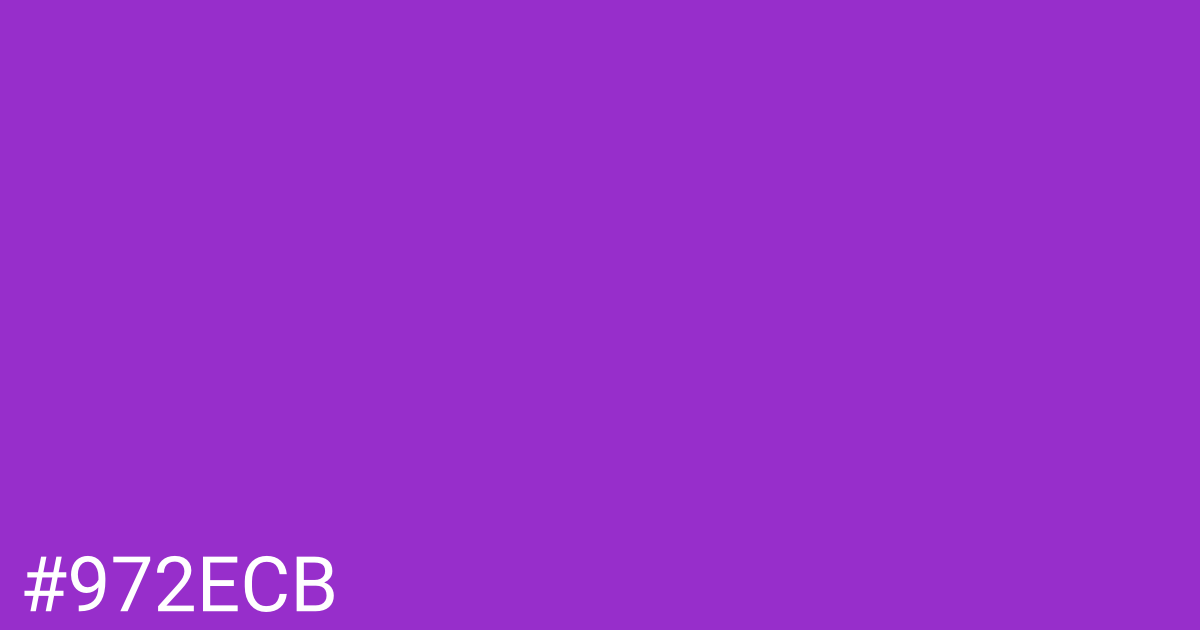 Hex color #972ecb graphic