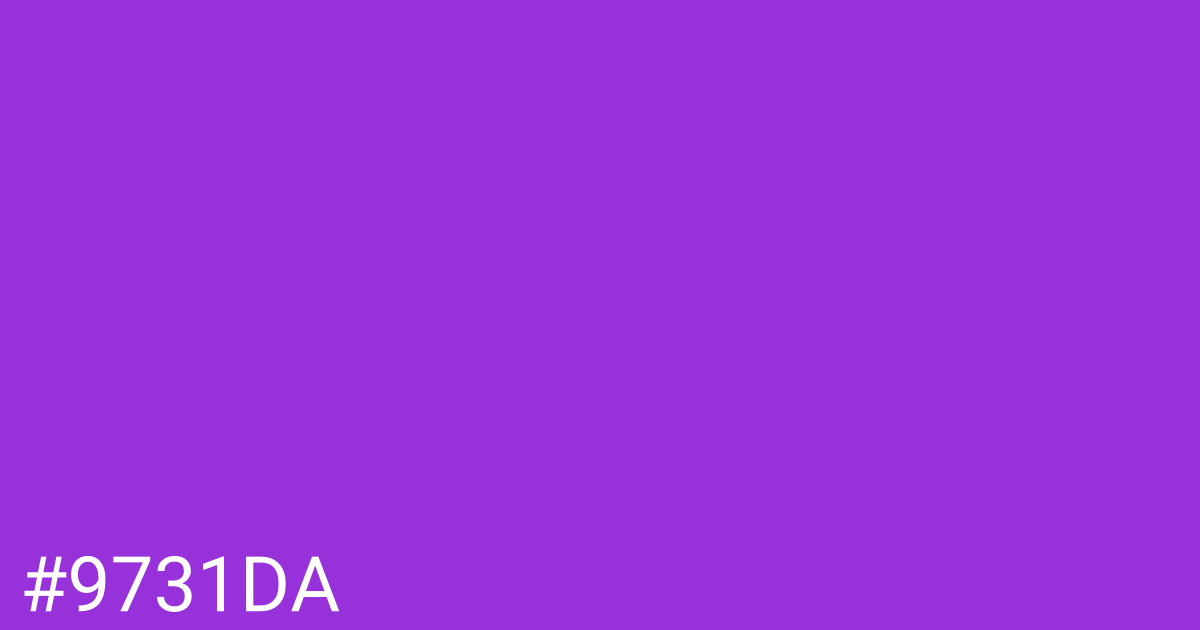 Hex color #9731da graphic