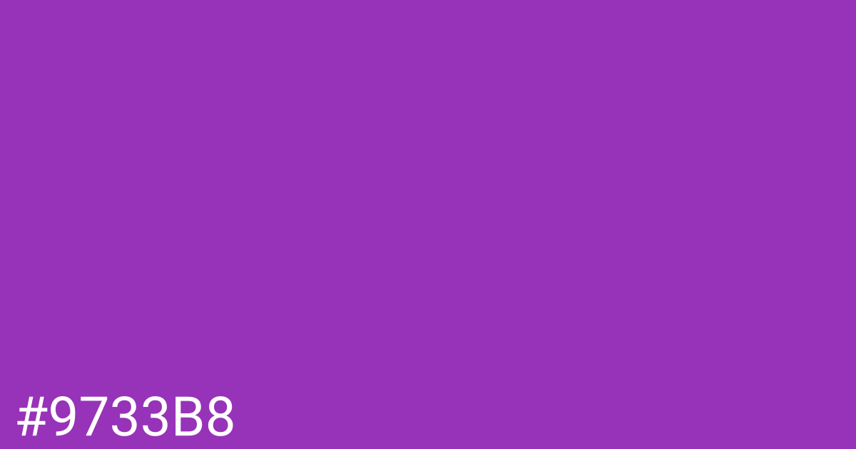 Hex color #9733b8 graphic