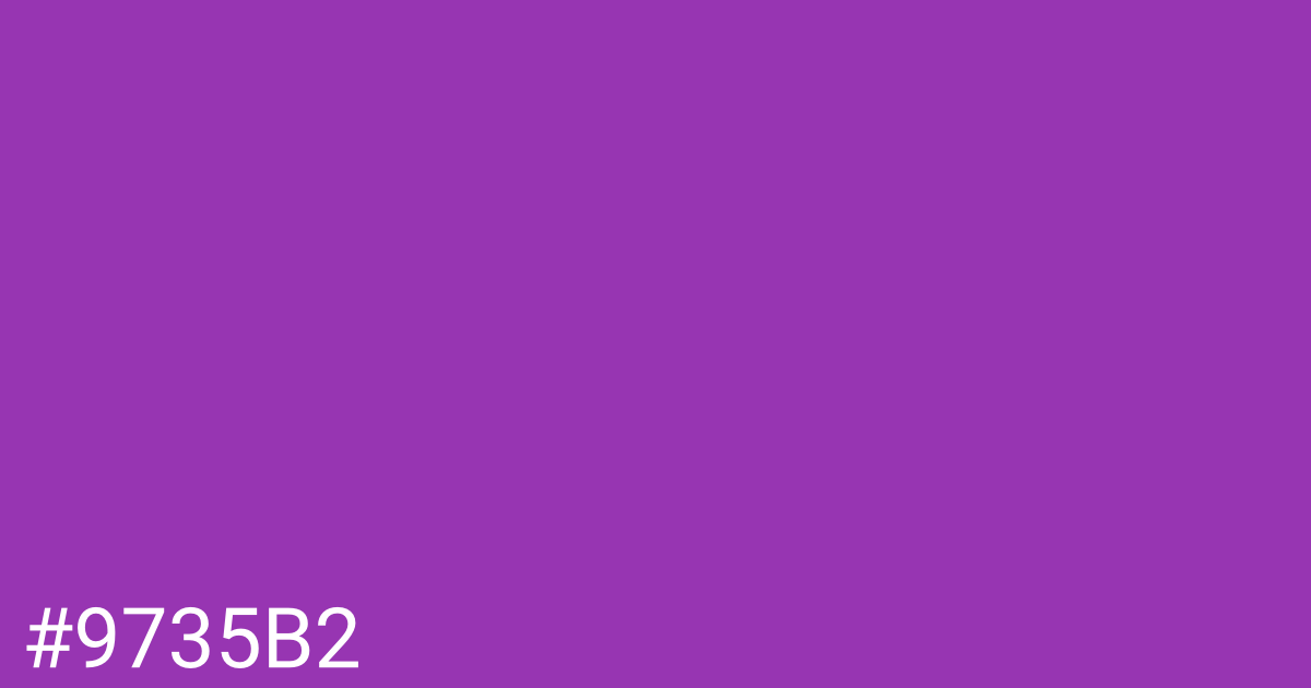 Hex color #9735b2 graphic