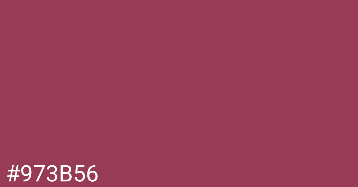 Hex color #973b56 graphic