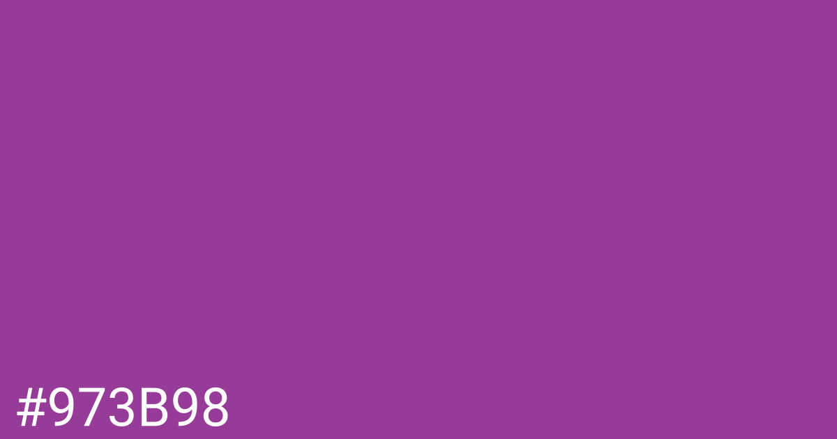 Hex color #973b98 graphic