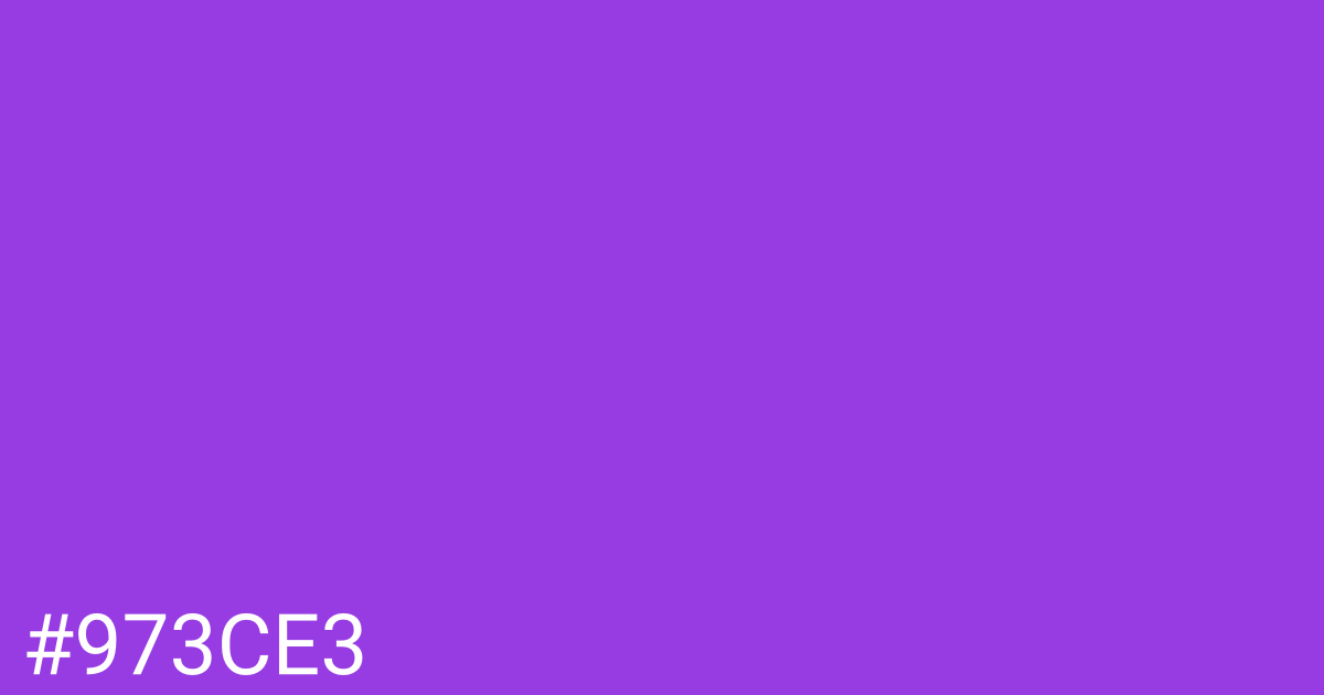 Hex color #973ce3 graphic