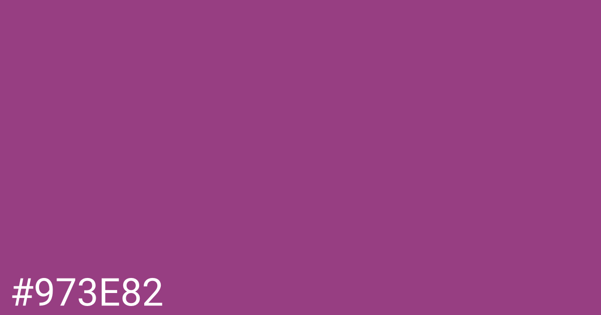 Hex color #973e82 graphic