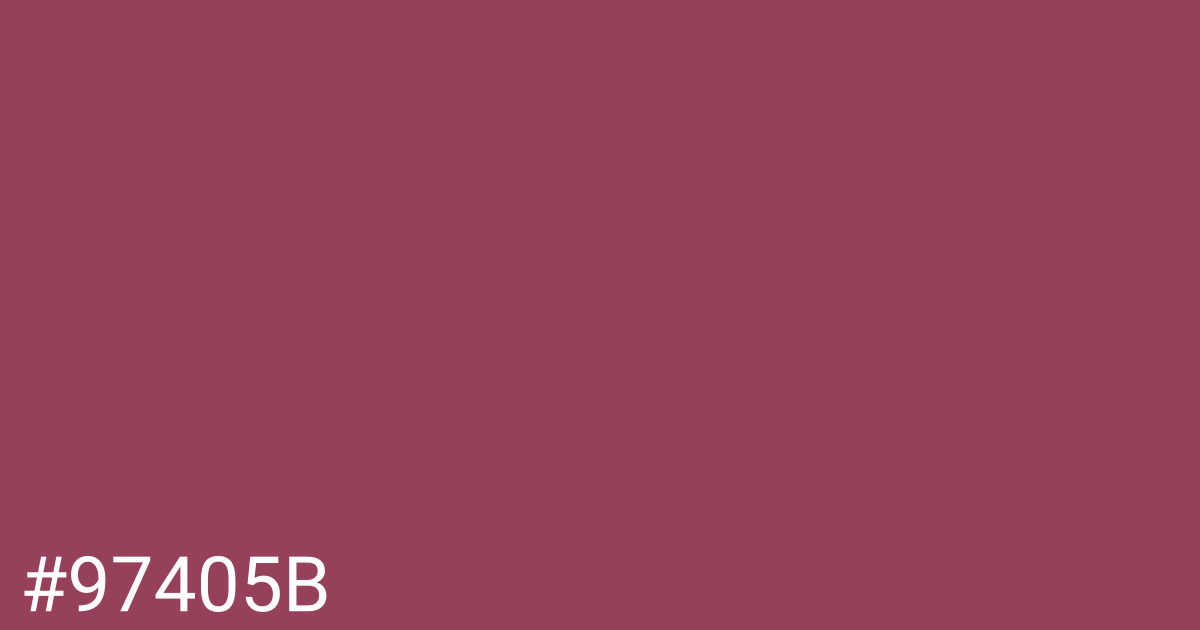 Hex color #97405b graphic