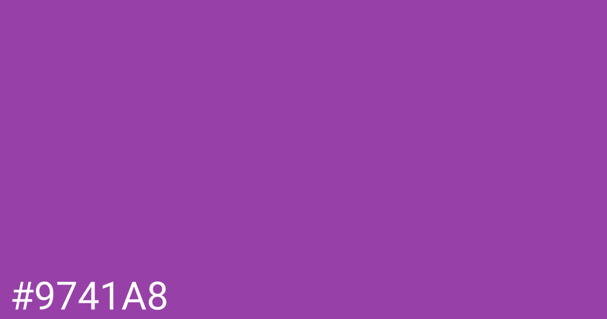 Hex color #9741a8 graphic