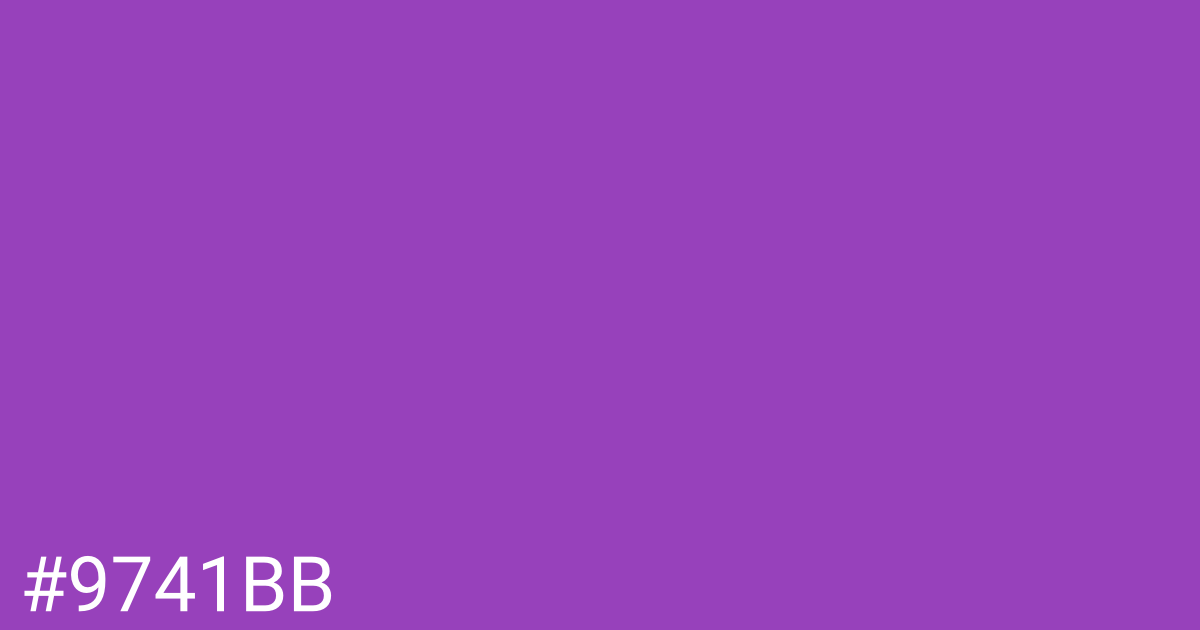 Hex color #9741bb graphic