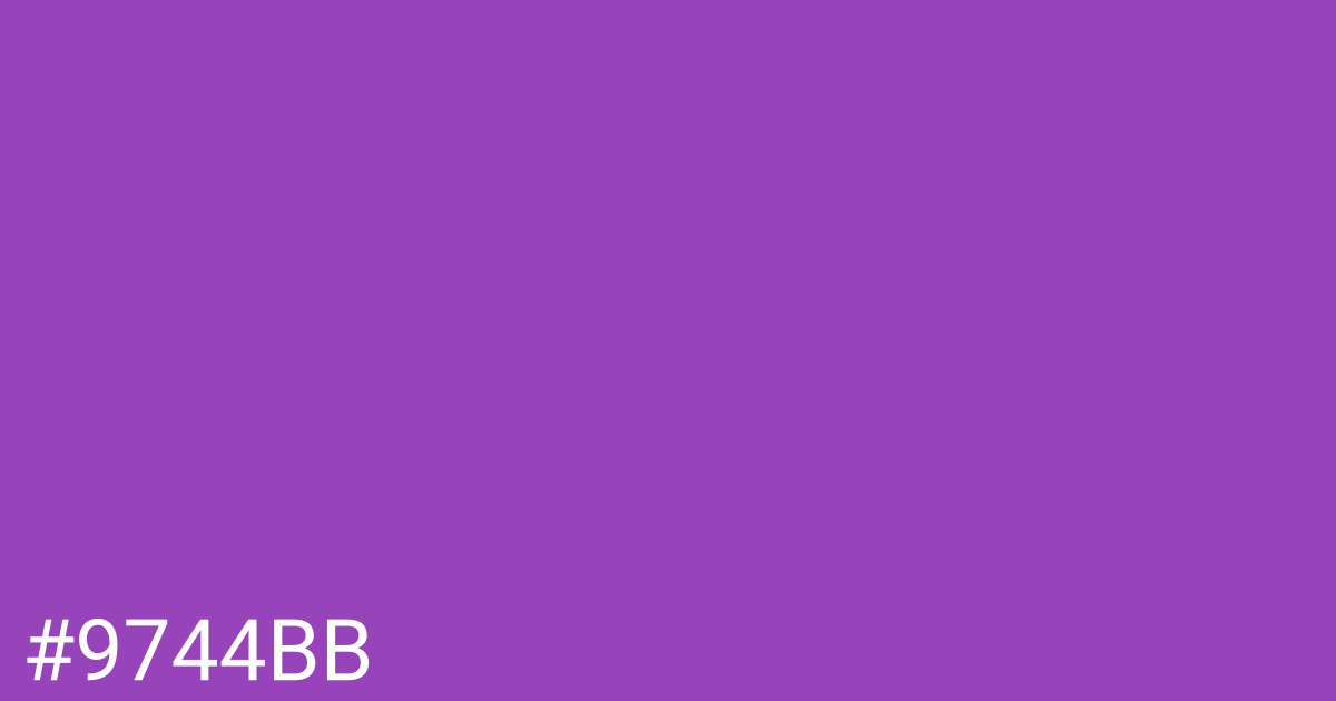 Hex color #9744bb graphic