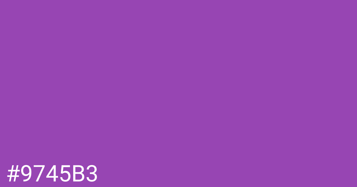 Hex color #9745b3 graphic