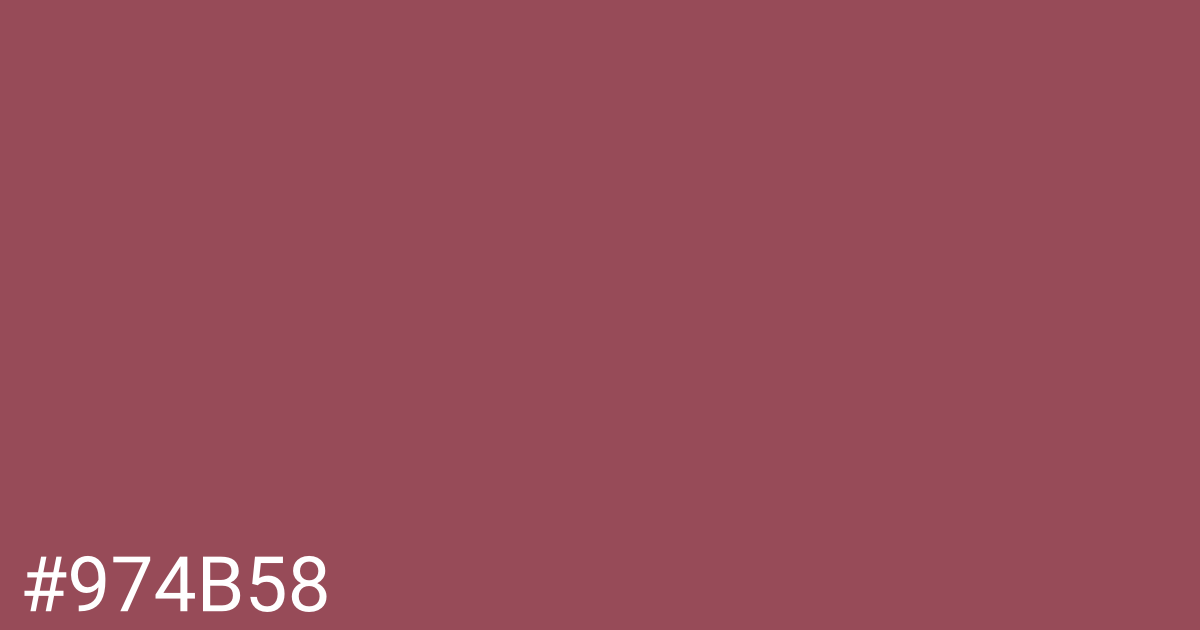 Hex color #974b58 graphic