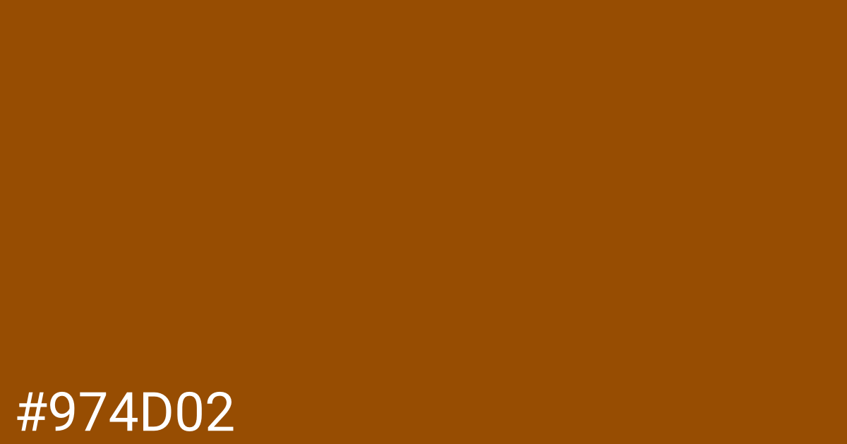 Hex color #974d02 graphic