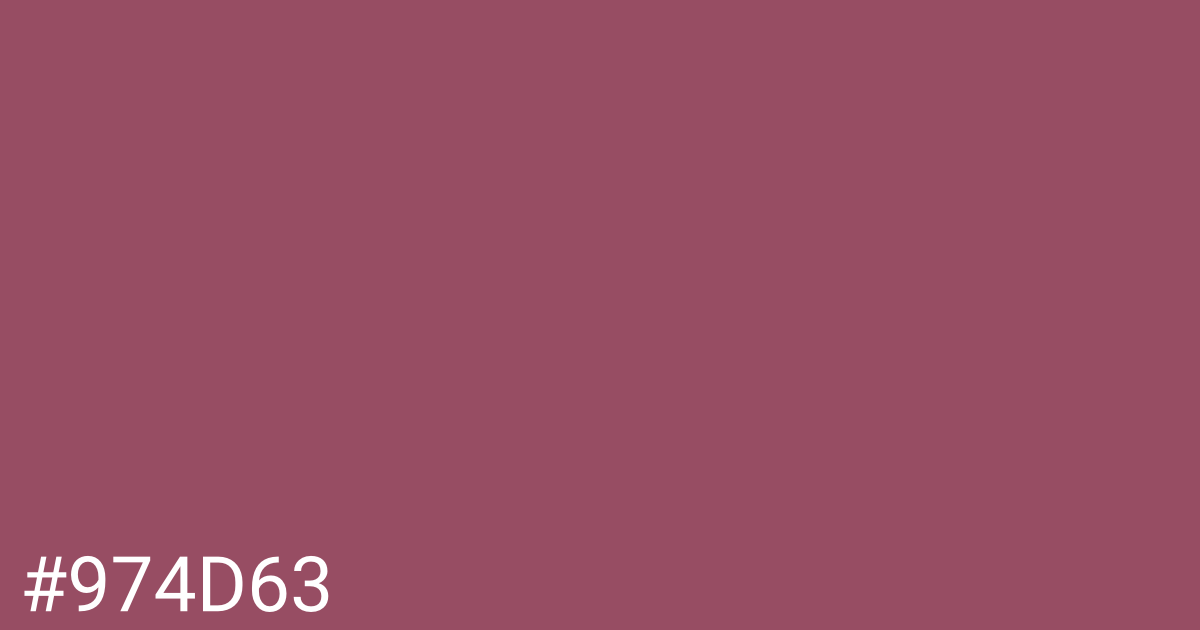 Hex color #974d63 graphic