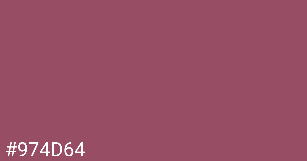 Hex color #974d64 graphic