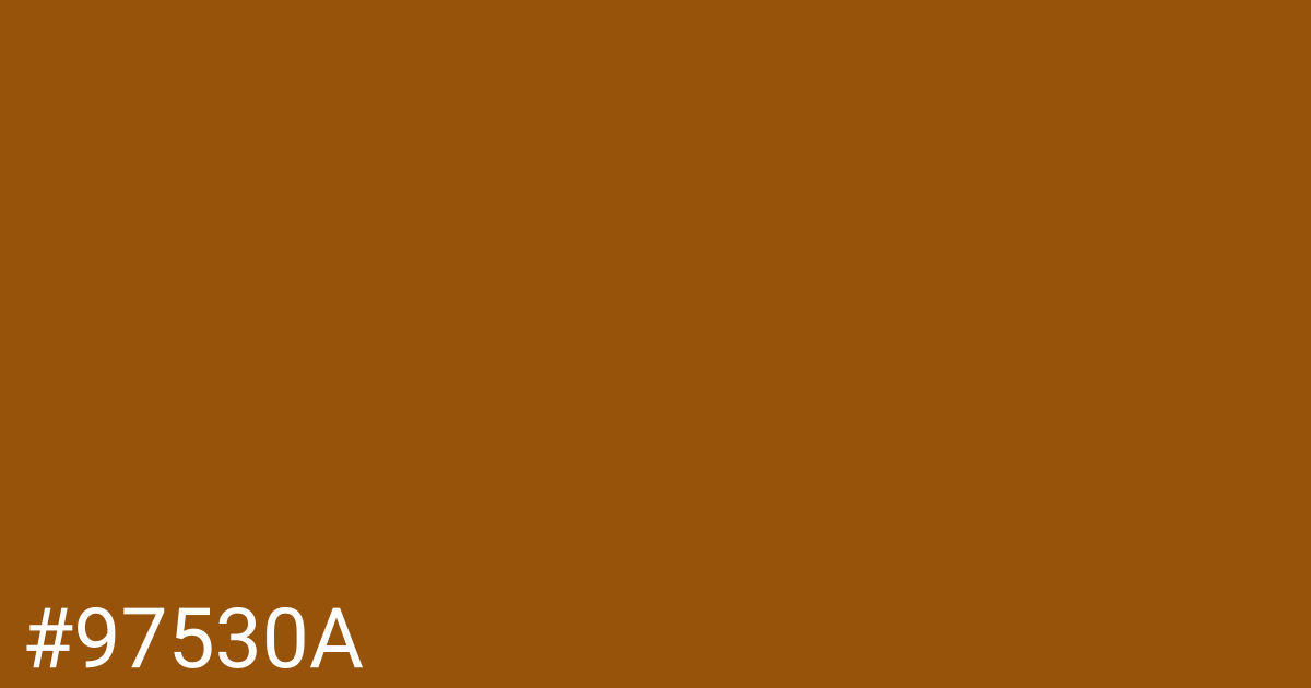 Hex color #97530a graphic