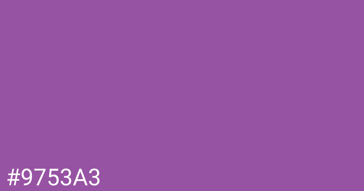 Hex color #9753a3 graphic