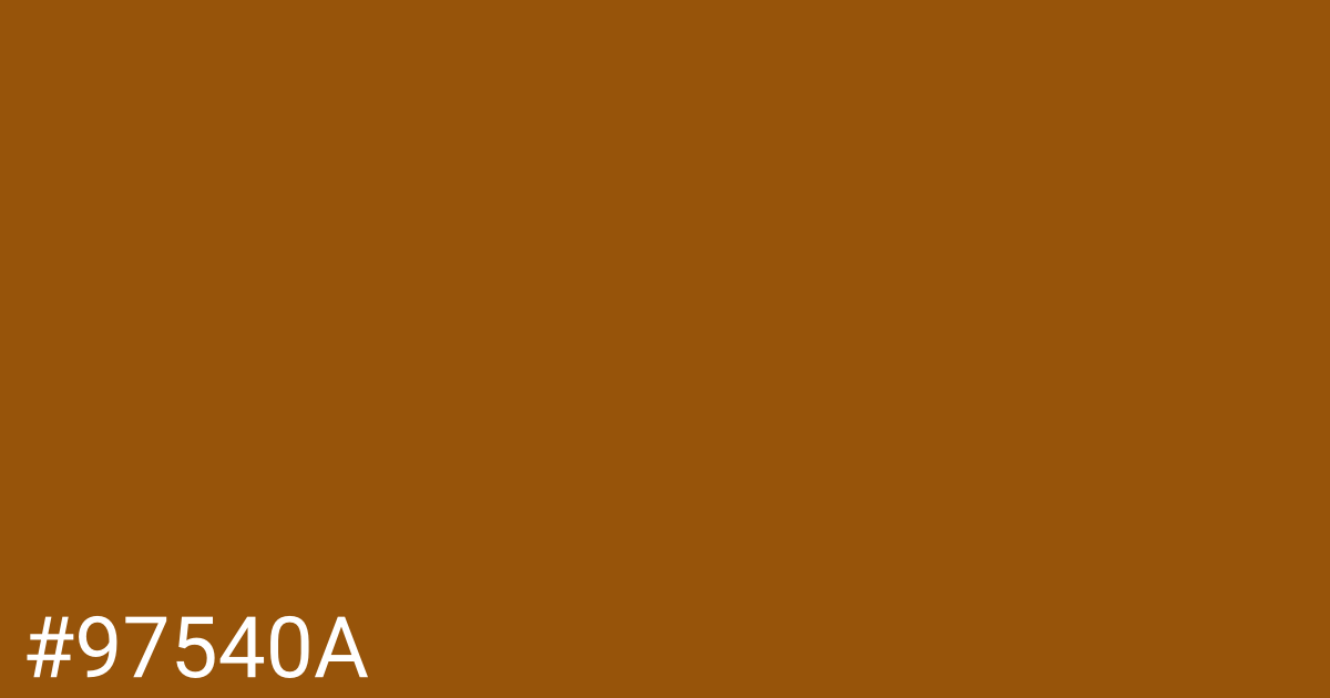Hex color #97540a graphic