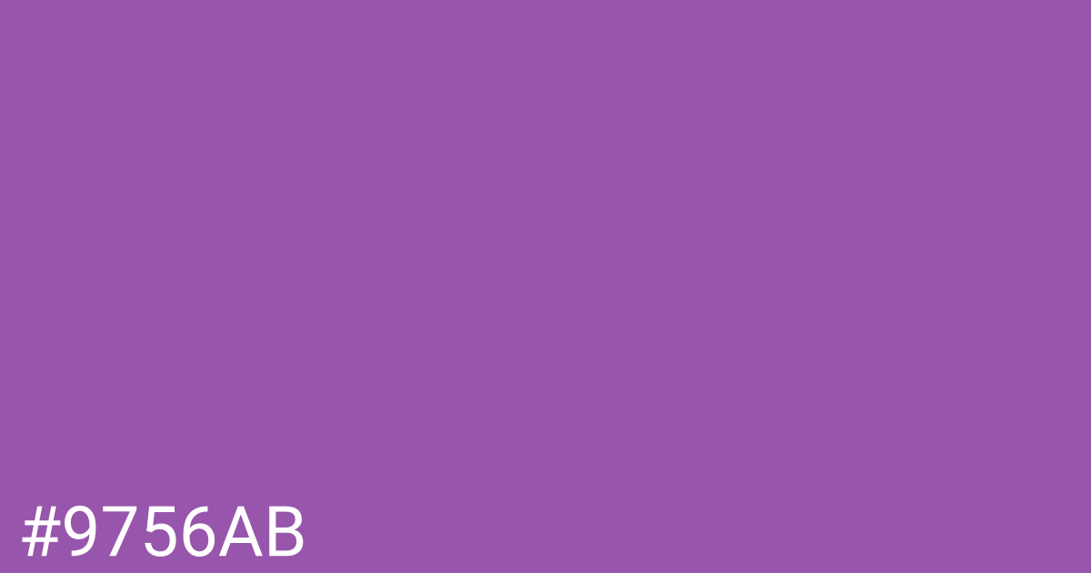 Hex color #9756ab graphic