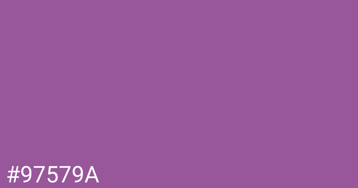 Hex color #97579a graphic