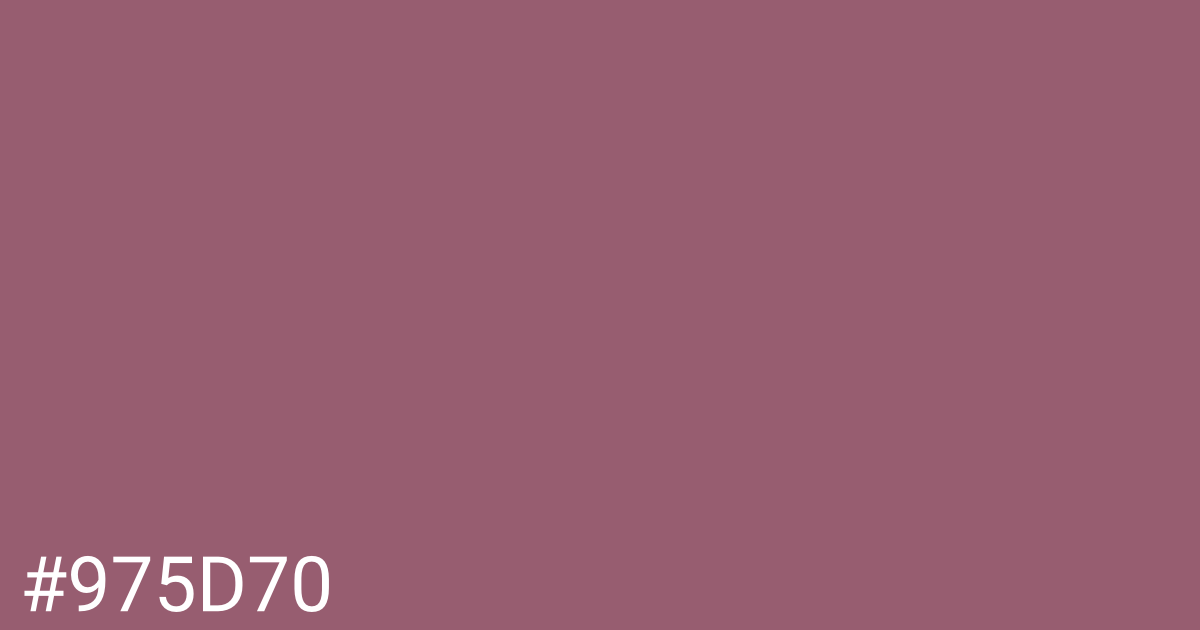Hex color #975d70 graphic