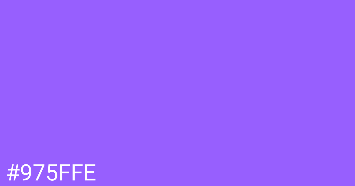 Hex color #975ffe graphic