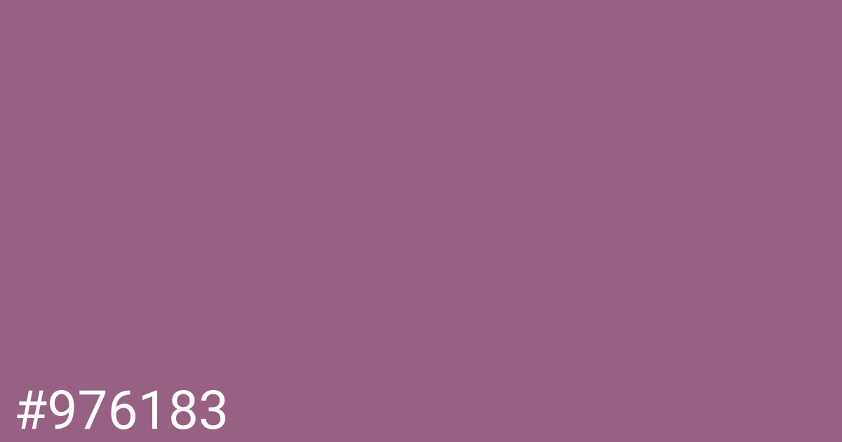 Hex color #976183 graphic